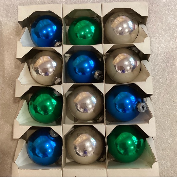 Vintage 1950’s Shiny Brite Christmas Tree Glass Ornaments - Picture 5 of 13